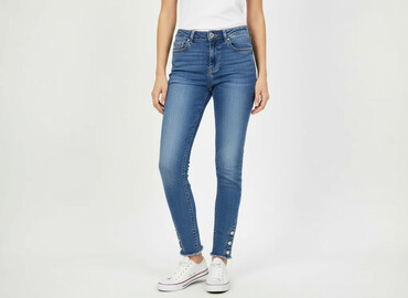 Jeansy: Kiss Pink, Jeansy damskie, rozmiar S