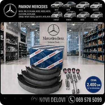 Brake System: PAKNOVI MERCEDES 124 190 A B C E KLASA CLK SA OPRUGAMA SET | Paknovi — 2