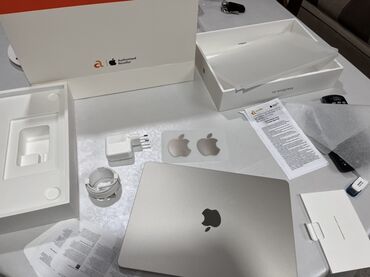 купить микрофон для компьютера: Ноутбук, Apple, 16 ГБ ОЭТ, Apple M3, 13.5 ", Колдонулган, Жумуш, окуу үчүн, эс тутум SSD