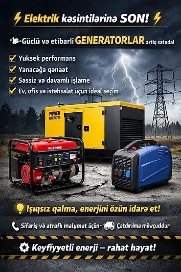 zeferan satisi: Satış, İşlənmiş, Benzin, Generator, Aksa, Ödənişli çatdırılma, Kredit yoxdur — 1