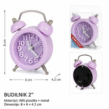 KMT Mali budilnik od 2 inča 2001595 Kompaktan analogni budilnik