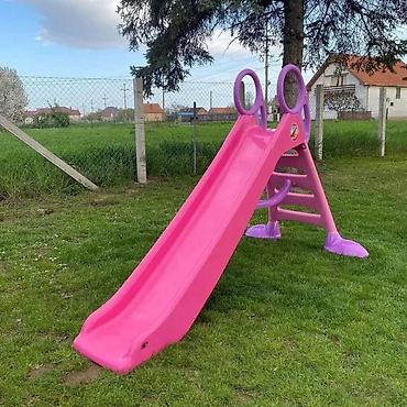 Sve za dečije igralište: Dečiji tobogan za dvorište - Dimenzije: ukupna dužina 220 cm; dužina — 4