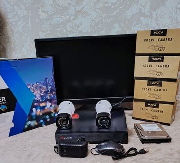 tp link elaqe: Monitor DVR 4 çıxışlidir (Təzədir) Telefondan izləmə 2 ədəd kamera