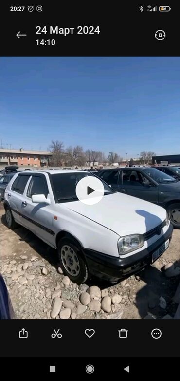 Volkswagen: Volkswagen Golf: 1992 г., 1.4 л, Механика, Бензин, Седан