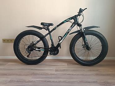 İdman velosipedləri: Fatbike tipli dağ velosipedi - Çərçivə: polad/alüminium qara - — 2