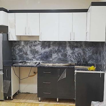 Sifarişlə mətbəx mebeli: Sifarişlə mətbəx dəsti, Özü çəkən petlələr, Mat laminat, Kredit yoxdur, Pulsuz çatdırılma — 12