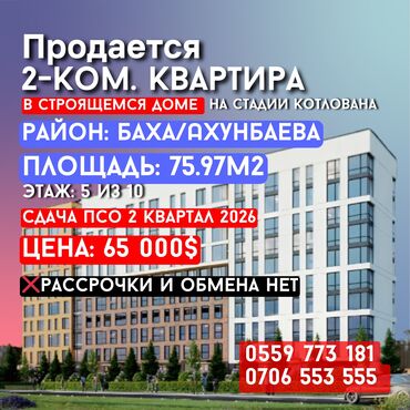 Продажа квартир: 2 комнаты, 76 м², Элитка, 5 этаж