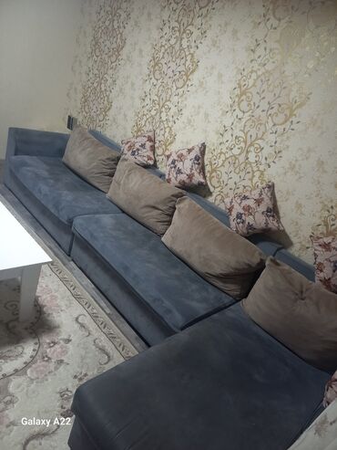 Divanlar: Künc divan, İşlənmiş, Bazalı, Çatdırılma yoxdur