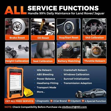 Alati za automobile: Novo - LAUNCH X431 OBD2 za JRL-LandRover & Jaguar Za podržane — 6