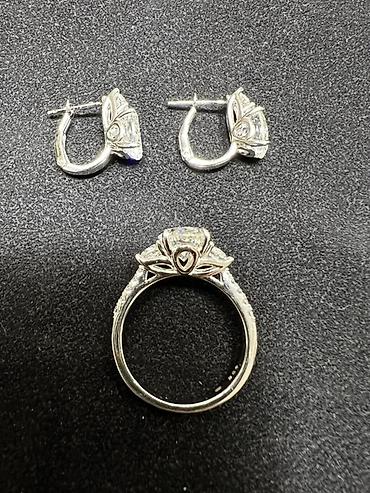 Серебряные украшения: Набор украшений, Проба 925, Женские, Новый — 3