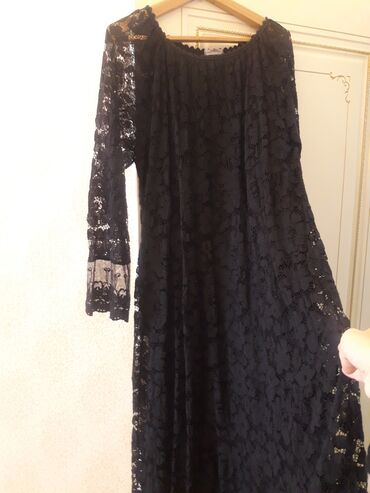 Ziyafət donları: Qara krujeva don - Rəng: qara - Material: tam krujeva (şəbəkəli — 11