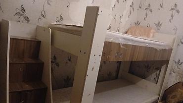 2 ci əl carpayı: Oğlan və qız üçün, İşlənmiş, Çarpayı, Matras ilə, Siyirməli, Laminat — 4