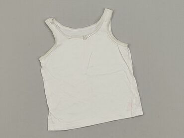 biała bluzka na ramiączkach z koronką: Блузка, 6-9 міс., стан - Хороший