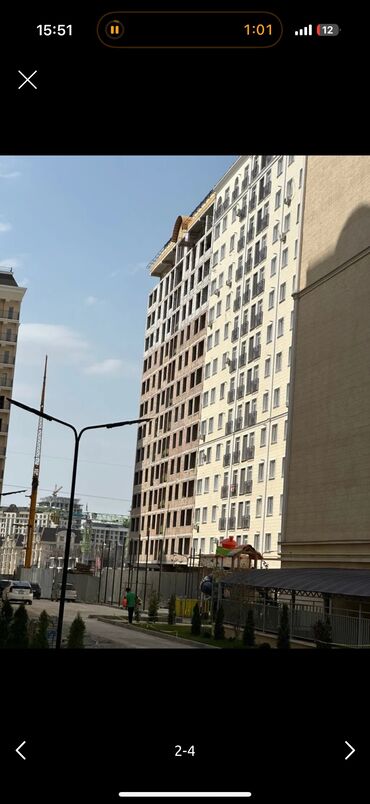 купить квартиру в бишкеке 6 микрорайон: 1 комната, 47 м², Элитка, 10 этаж, ПСО (под самоотделку)