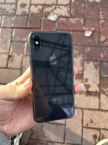 Apple iPhone: IPhone X, Б/у, 64 ГБ, Черный, 100 %