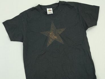 czarna koszulka z długim rękawem: Koszulka, 5-6 lat, 110-116 cm, stan - Bardzo dobry