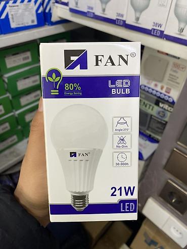 e27: LED лампа FAN 21W - Тип: LED BULB - Цоколь: E27 (стандартный — 1