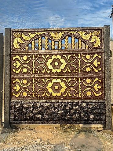 Бетонные еврозаборы: Эвро забор с установкой кепилдик жана орнотуу - Материал — 2