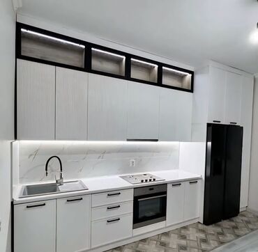 Sifarişlə mətbəx mebeli: Sifarişlə mətbəx dəsti, Özü çəkən petlələr, MDF, Kredit yoxdur, Pulsuz çatdırılma — 9