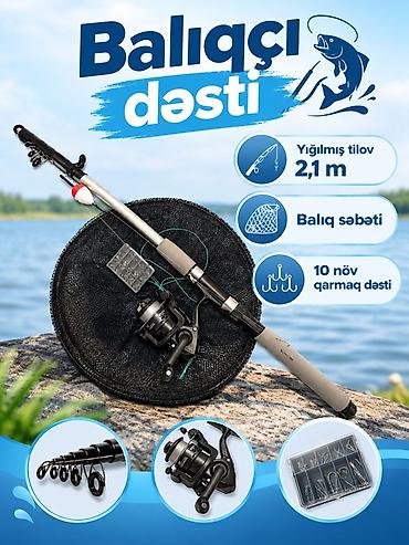 balıq tilov: Balıqçı dəsti Təcrübəli və yeni başlayanlar üçün praktik komplekt: - — 1