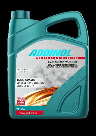 моторное масло 5w40: ADDINOL PREMIUM 0530 C1 5L Область применения: Автомобильная