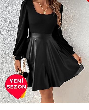 ag cins: Qadın geyimləri kolleksiyası 1) Qara mini don – uzunqol, V-yaxa — 2