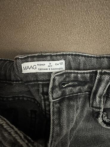Детский мир: Uşaq üçün MAAG markalı cins şalvar - Rəng: tünd-boz/“washed” effektli — 2