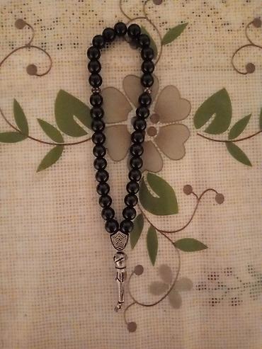 Личные вещи: Qara muncuqlu təsbeh - Material: parlaq qara muncuqlar, metal ara — 1