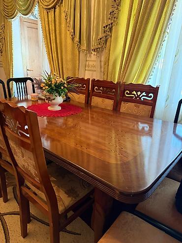 Digər mebel: SdMasa desti 300 azn. Masa acilir, 6 stulu var. Unvan Pirallahı — 1