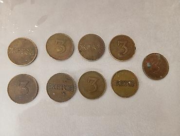 Kolleksiya üçün sovet dövrü “ЖЕТОН 3” metal nişanları dəsti