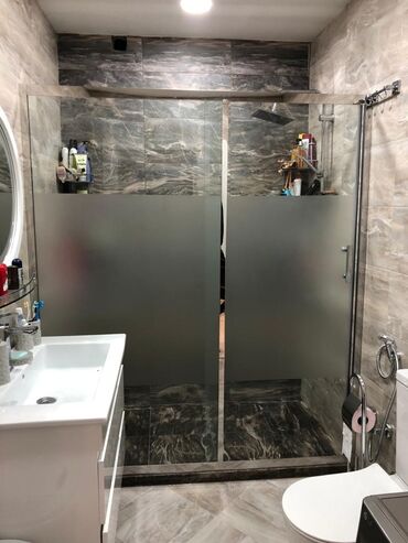 Duş kabinaları, arakəsmələr: Yeni Üstü açıq kabina, Künc üçün, Ödənişli çatdırılma — 30