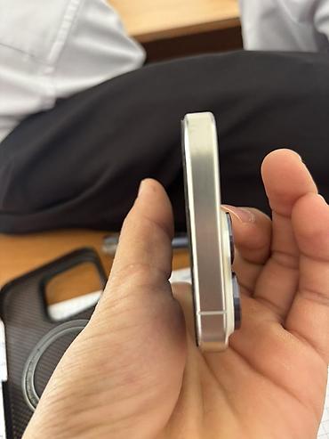 списано.ру техника apple: IPhone 15 Pro, Б/у, 256 ГБ, White Titanium, Чехол, 92 % — 4