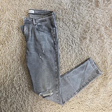 Джинсы: Мужские джинсы, M, L, Bershka, Б/у, цвет - Серый, Самовывоз, Бесплатная доставка, Платная доставка — 2