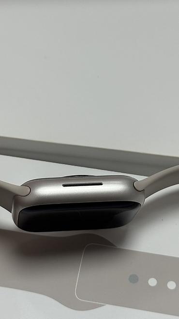 apple watch 6женские: Apple Watch Series 9, 41 мм, Starlight (бежевый), АКБ 100% Продаю — 7