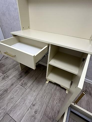 salon masa: Düz masa, Stulsuz, Polkalı, Siyirməli, MDF — 2