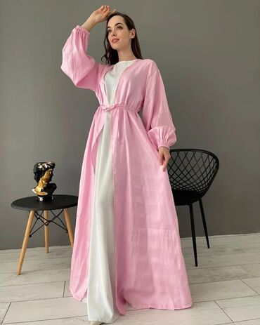 платье модное: Вечернее платье, Длинная модель, С рукавами, XL (EU 42)