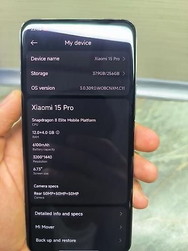 red devil: Xiaomi, 15 Pro, Б/у, 256 ГБ, цвет - Серебристый, 1 SIM, 2 SIM — 2