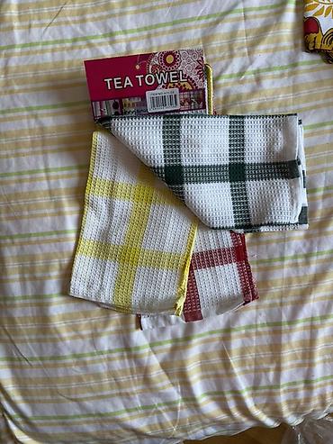 çay desmalı: Mətbəx üçün Tea Towel dəsti 3 adet - Məhsul: Çay dəsmalı (Tea Towel) — 2