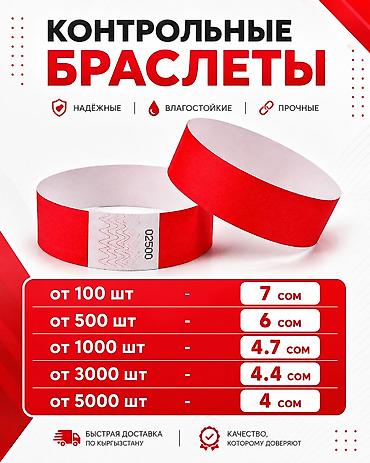 tech flecee: Контрольные браслеты для мероприятий - Надёжные, влагостойкие — 1