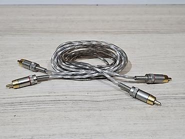 Kablovi i adapteri: Hama Silver Tone - Usmereni RCA činč kabl 1,5m. Vrhunski — 1