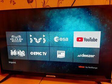 Продается телевизор современный Без рамочный SMART-TV YouTube