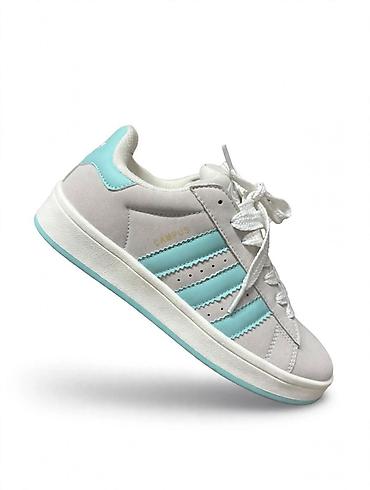 Patike Adidas Campus – svetlosive sa tirkiznim detaljima - Gornjište