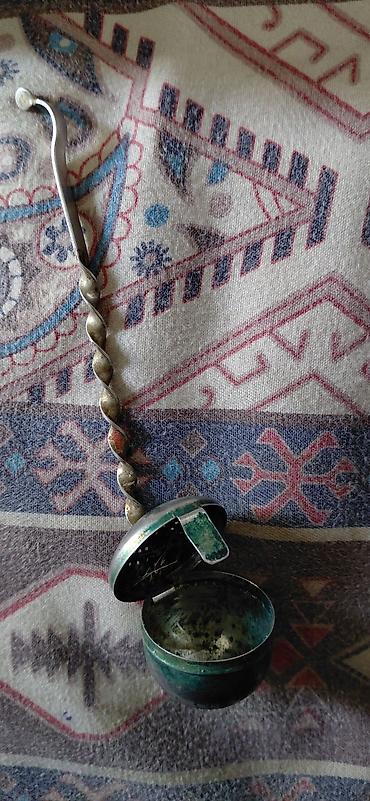 dəmlik: Antik metal çay süzgəci/infuzer nerjeveka - Material: metal (gümüşü — 2