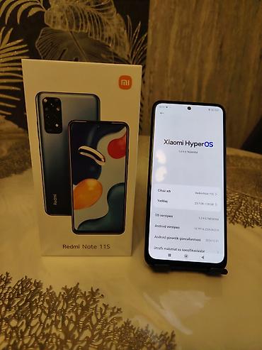 redmi pad: Redmi Note 11S, 128 GB, rəng - Göy, Barmaq izi, İki sim kartlı, Face ID — 1