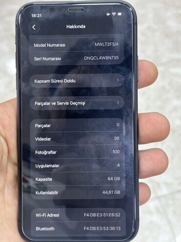 Apple iPhone: IPhone 11, 64 GB, Qara, Face ID — 7