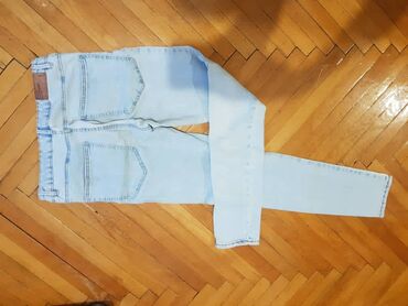джинсы zara: Джинсы и брюки, цвет - Голубой