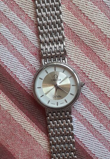 купить золотые часы бу: Наручные часы, Omega, цвет - Серебристый