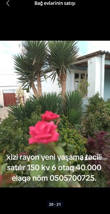 Həyət evləri və villaların satışı: Endirim olundu tək qiymət 55.000min manat Xızı rayonu yeni yaşma .20 — 5