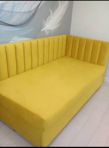 раскладная кровать раскладушка: Диван-кровать, цвет - Желтый, Новый