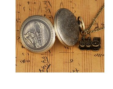 Džepni satovi: Parna Lokomotiva Džepni sat Elegantan, predivan džepni sat sa — 5